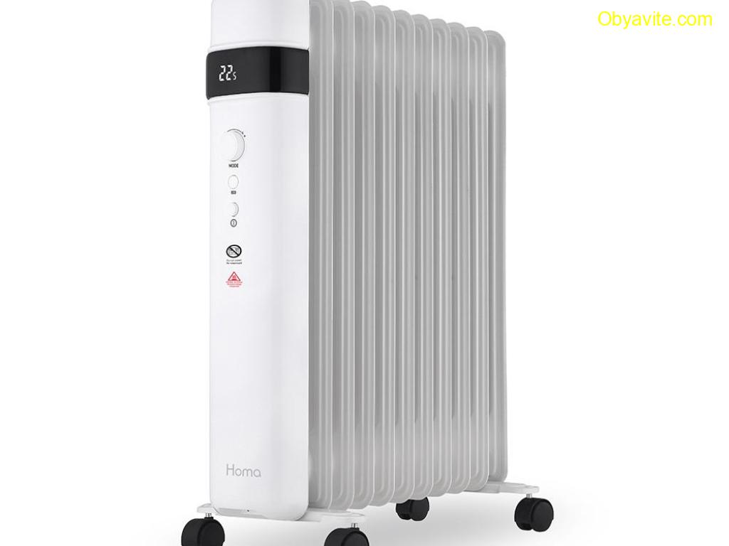 Радиатор маслен Homa HF-27DW, 2500W, дигитален контрол, Wi-Fi