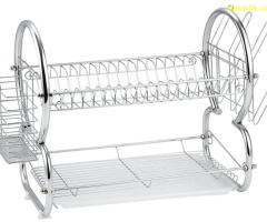 Сушилник за съдове 2 нива Muhler MR-5725CR 56.5x25x38cm, сребрист