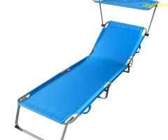 Градински шезлонг Muhler C2013, 188х56хH25cm