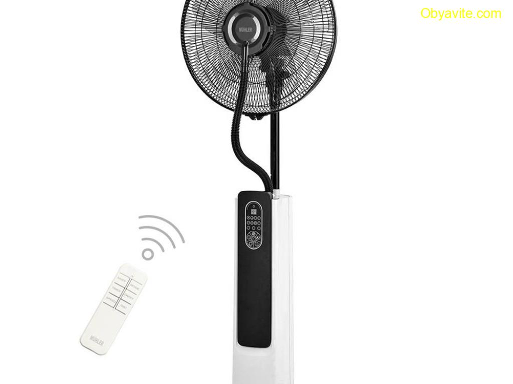 Вентилатор с водна мъгла 16'' Muhler MF-1679RC, 75W, LED, дист. упр-е