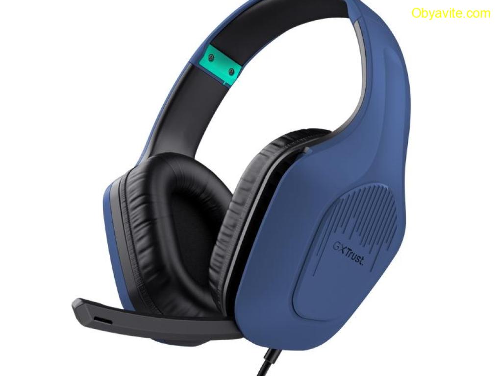 Слушалки, TRUST GXT415 Zirox Headset Blue