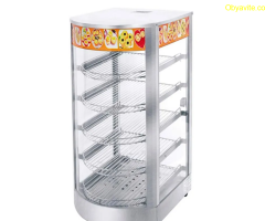 Професионална топла витрина за храна на 5 нива