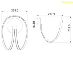 LED аплик Line за стена 20W, IP20, 3000 K