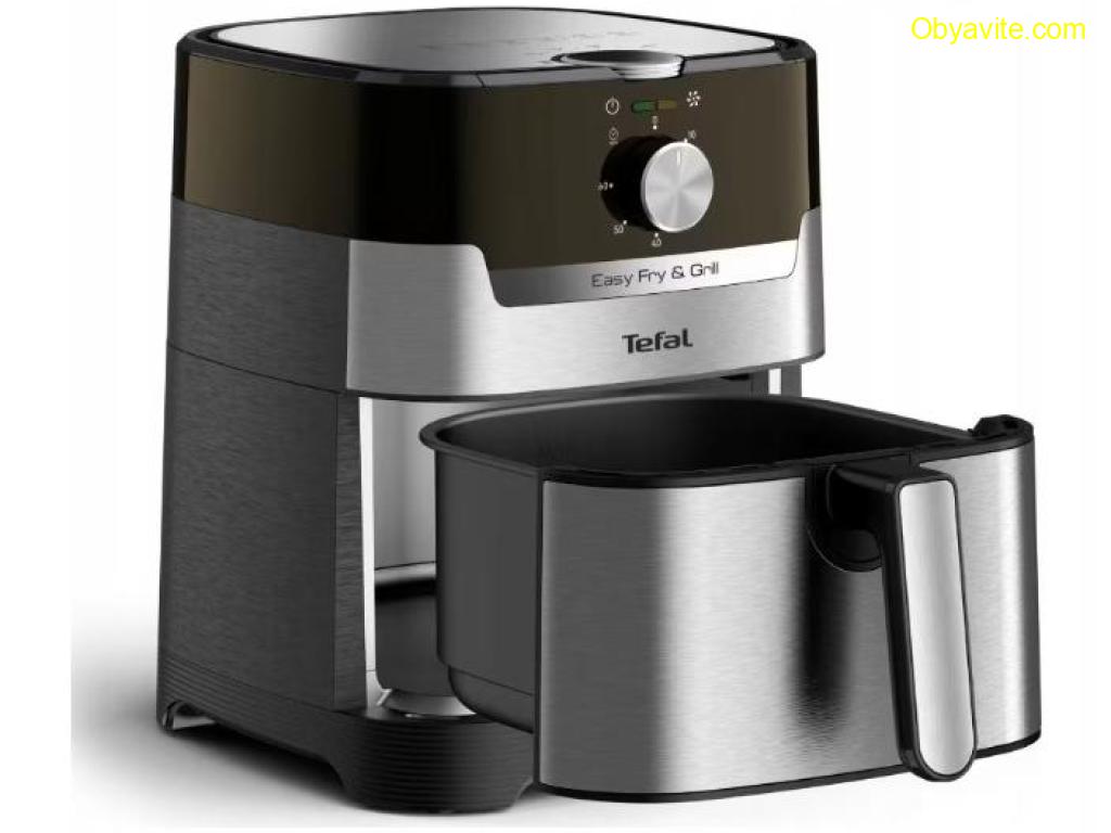 Уред за здравословно готвене, Tefal EY501D15 Easy Fry & Grill Meca Ss Eu