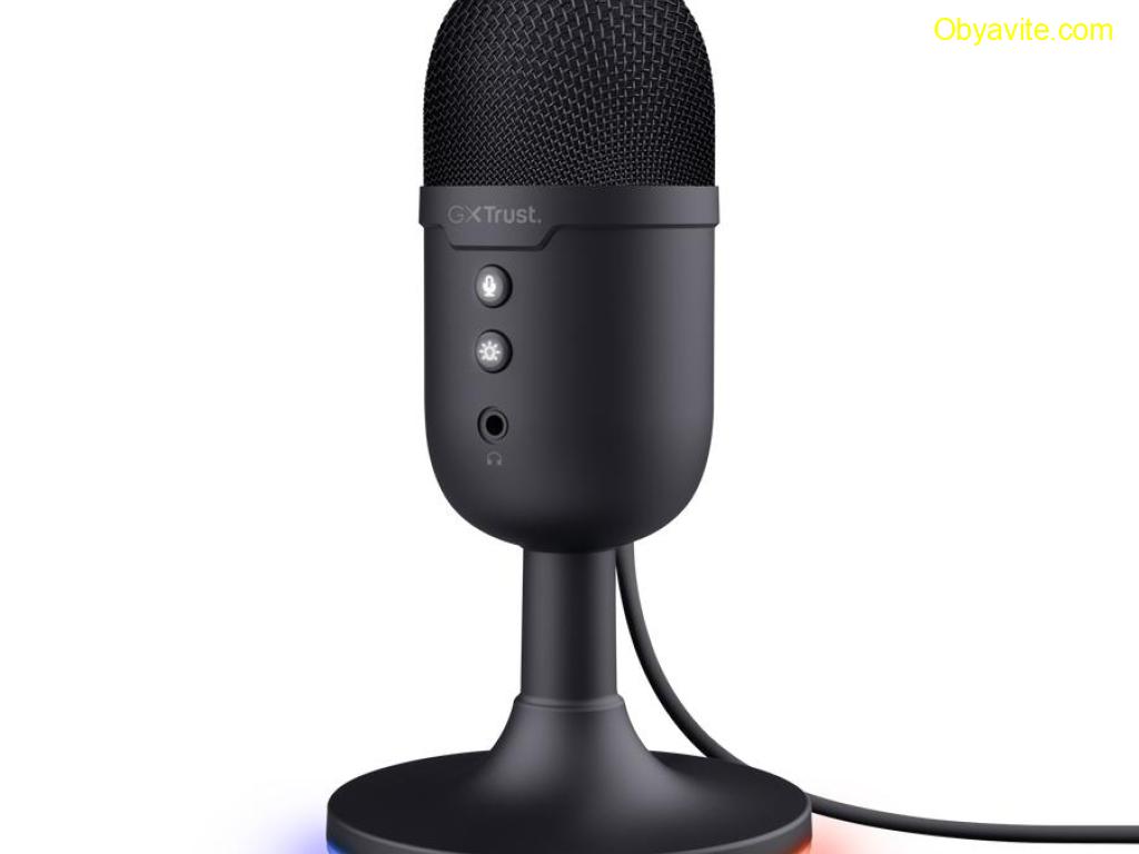 Микрофон, TRUST GXT234 Yunix, USB Microphone, Black