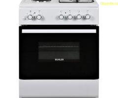 Голяма готварска печка Muhler ELC-600G, 2Г+2Е