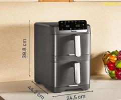 Уред за здравословно готвене, Tefal EY7568E0 Crispy Stack Af Genius+Acc Blk