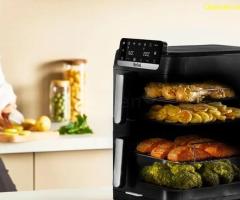 Уред за здравословно готвене, Tefal EY7568E0 Crispy Stack Af Genius+Acc Blk