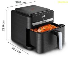 Уред за здравословно готвене, Tefal EY8618E0 Easy Fry Mega Compact Blk Eu