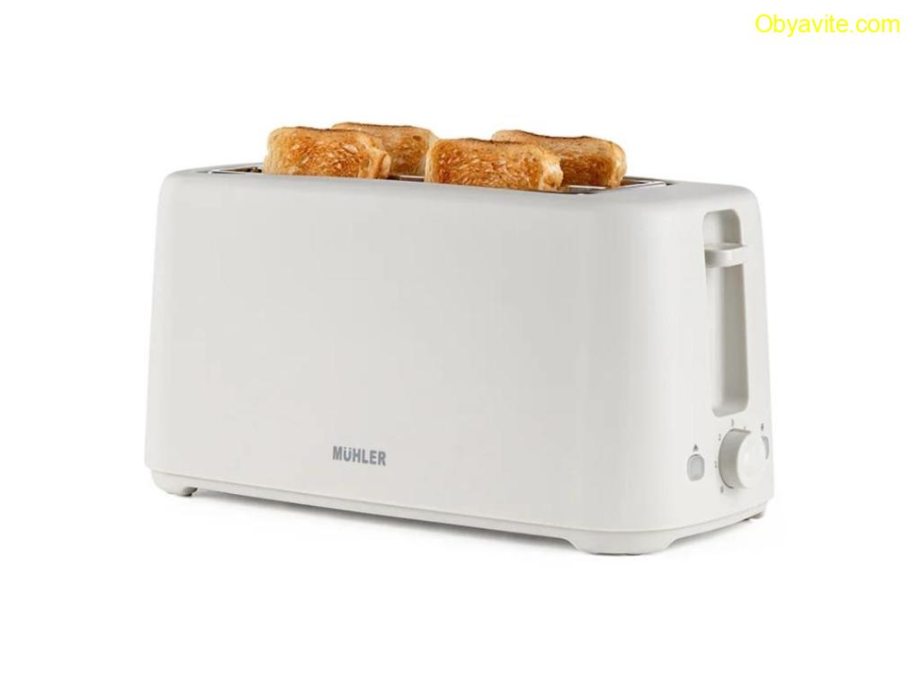 Тостер за 4 филии Muhler MT-747 Dune, 1450W, 2 широки слота