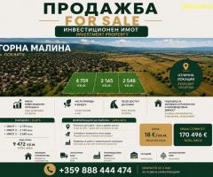 Инвестиционен имот за продажба – с. Горна Малина, м. Локвите