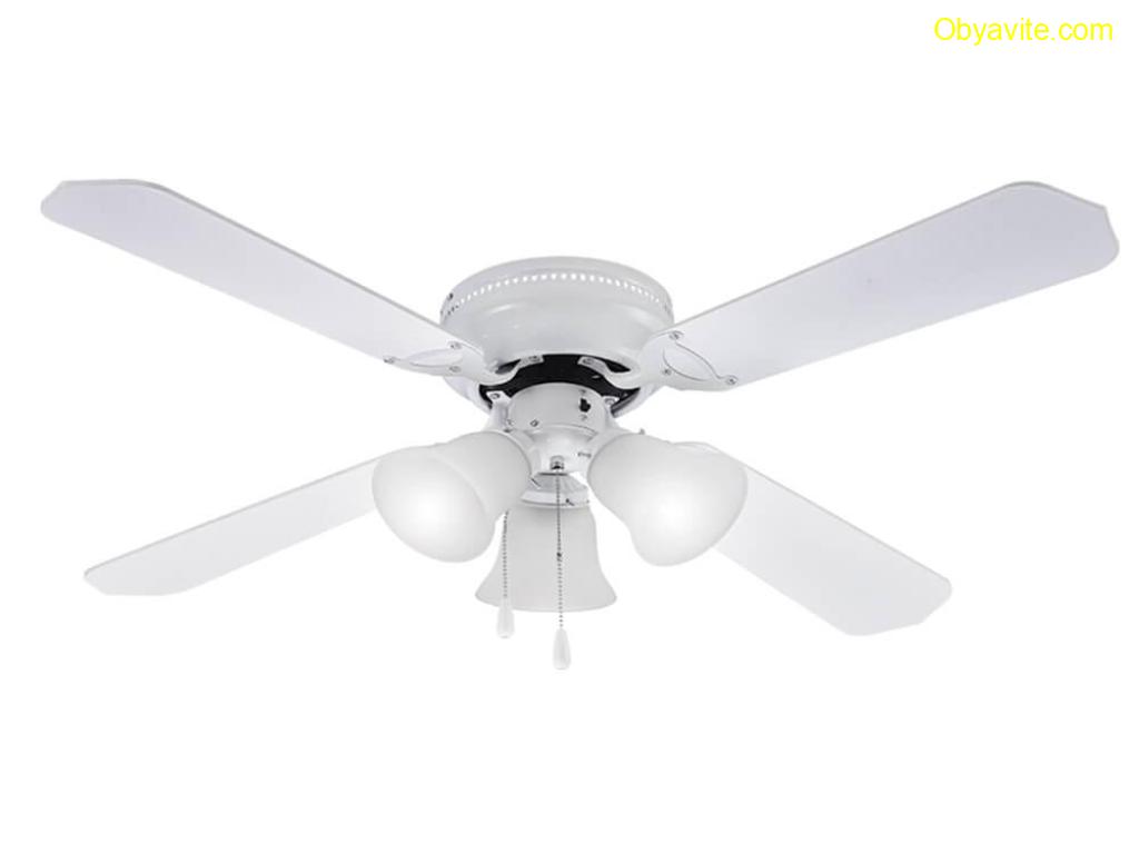 Вентилатор таванен 42'' Muhler MCF-4262W N, 55W, осветление - 1бр крушки, MDF