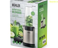 Нутри блендер Muhler MNB-688, 600W, 6 ножа, 2 чаши, Old Gold