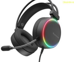 Слушалки, Genesis Headset Neon 614 With Microphone RGB Illumination Black USB