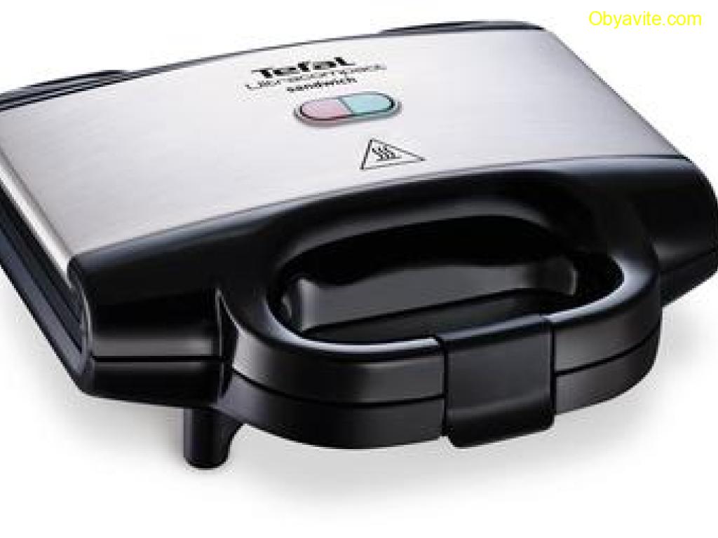 Сандвич мейкър, Tefal SM157236 Ultracompact white, grill plate, 700W, on/off, ready-cook button, LED