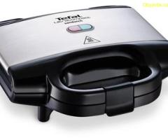 Сандвич мейкър, Tefal SM157236 Ultracompact white, grill plate, 700W, on/off, ready-cook button, LED