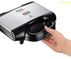 Сандвич мейкър, Tefal SM157236 Ultracompact white, grill plate, 700W, on/off, ready-cook button, LED