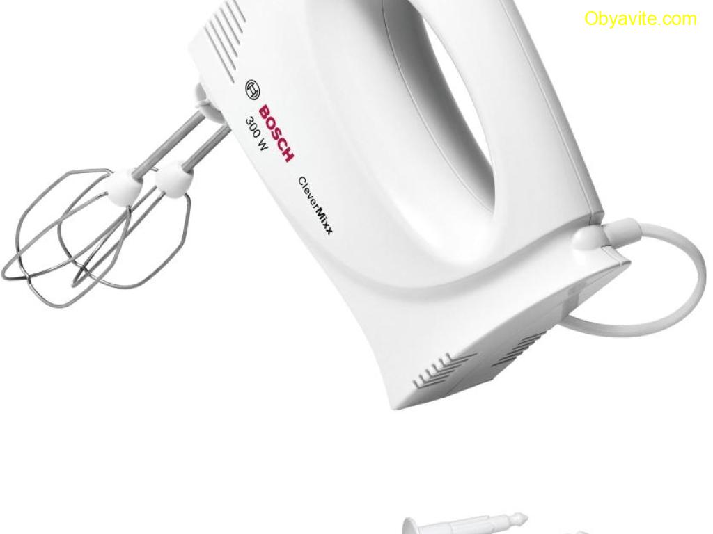 Миксер, Bosch MFQ3010 Hand mixer, 300 W, 2 speed settings plus turbo function, White
