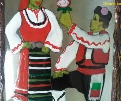 Декоративна дървена бутилка