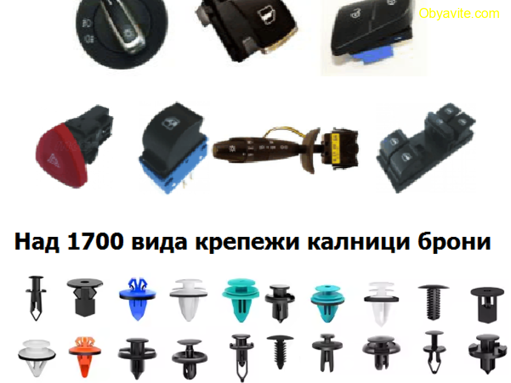 Бутони за управлвние на ел стъкла! Крепежи калници и брони.