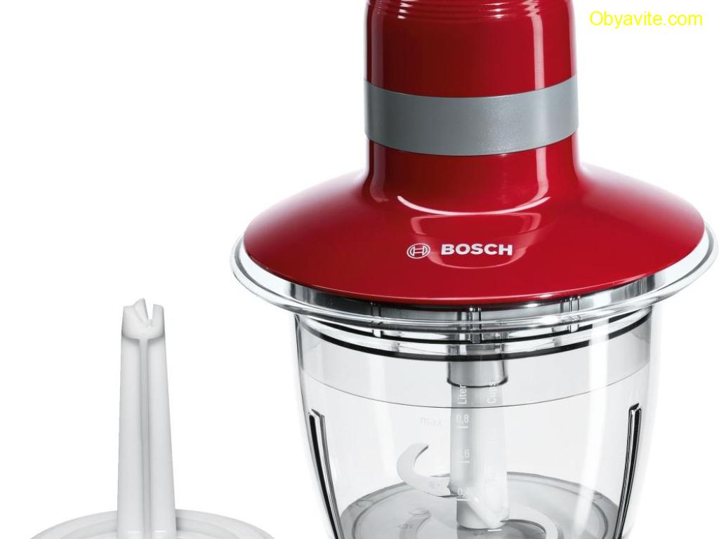 Блендер, Bosch MMR08R2, Chopper, 400 W, Red