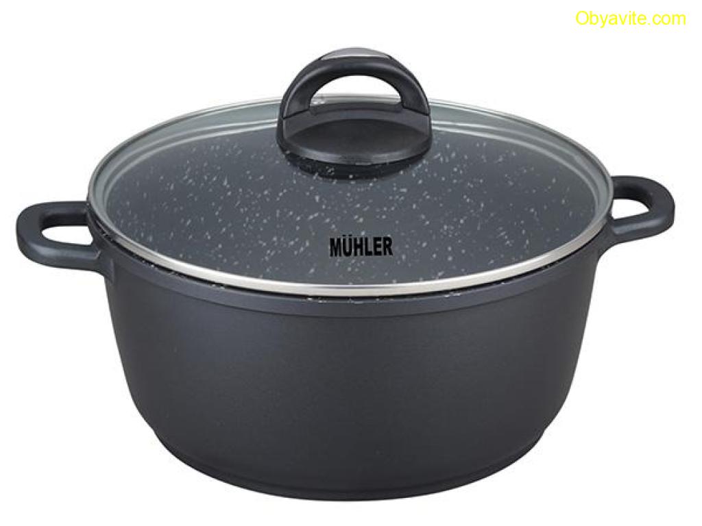 Тенджера Muhler Hanna MR-285M NEW 28x12.6cm, 6.2L, лят алуминий