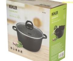 Тенджера Muhler Hanna MR-285M NEW 28x12.6cm, 6.2L, лят алуминий