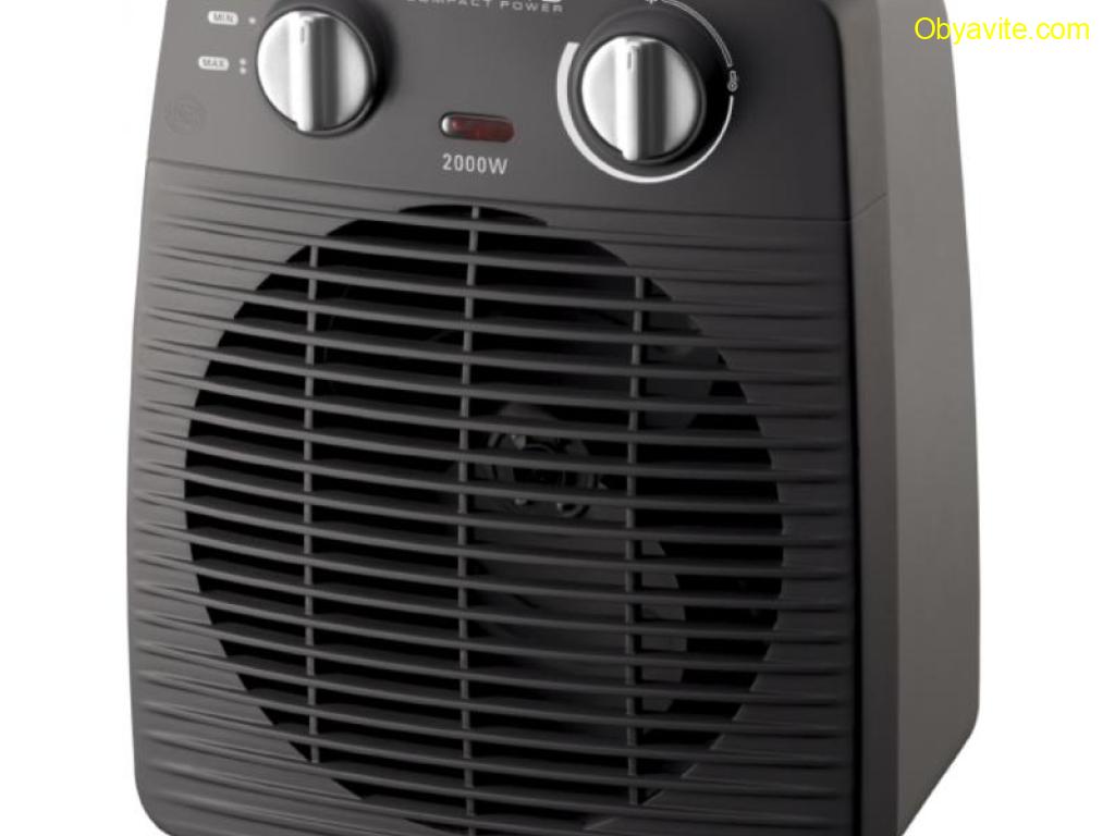 Вентилаторна печка, Rowenta SO2210F0, 2000W, 2 speeds, cool fan, 59db(A), thermostat. GREY / BLACK